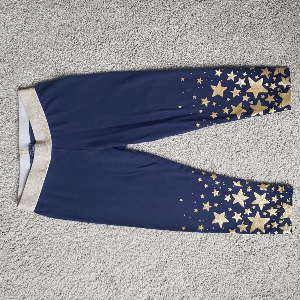18 month Patriotic Americana Glitter Stars Leggings